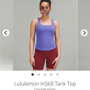 Lululemon InStill Tank Top Charged Indigo Size 6